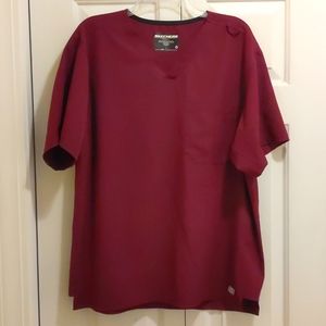 Skechers Men's Size L Garnet Scrub Top